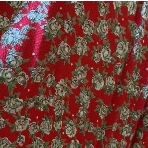 NATURAL LIFE Red Floral Midi Skirt - Picture 4 of 8